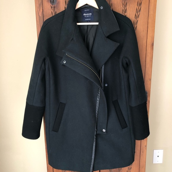 Madewell City Grid Coat in Colorblock - Picture 2 of 7